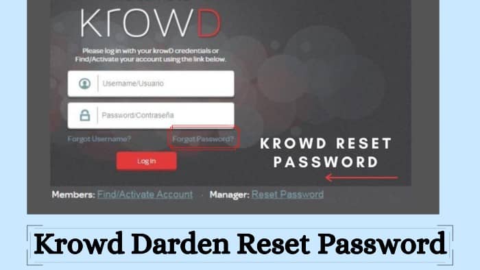 Reset Password Krowd Darden